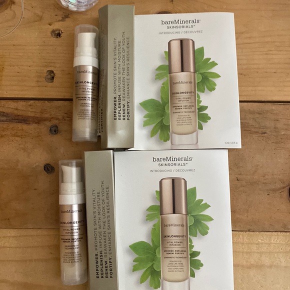 BAREMERALS Skinlongevity Serum deluxe travel size new x 2 - Picture 1 of 2